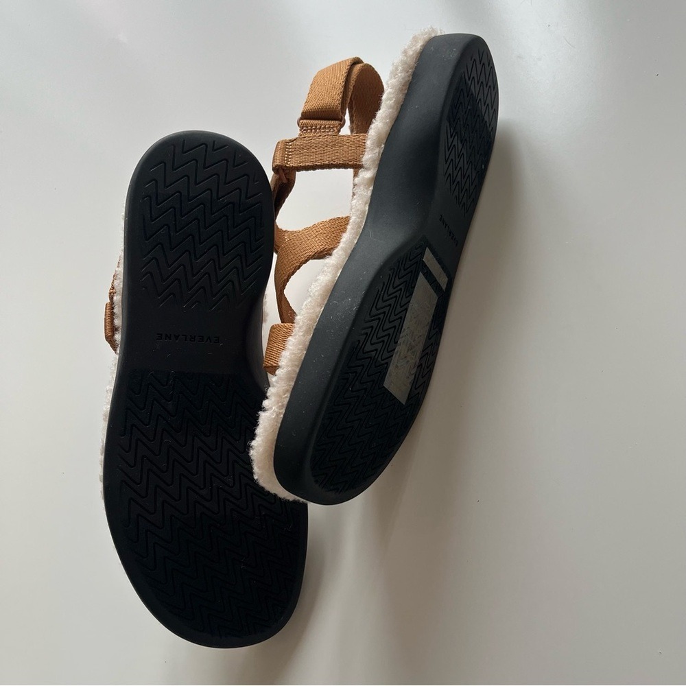 NIB Everlane The Renew Teddy Sport Nylon Brown Sandal Size 8 - Picture 7 of 11